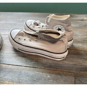 Converse Chuck Taylor All Star High Top Lift Platform White Size 7 Womens